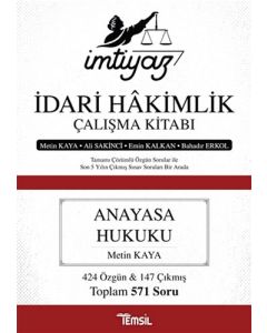 İmtiyaz İdari Hakimlik Çalışma Kitabı - Anayasa Hukuku