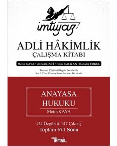 İmtiyaz Adli Hakimlik Çalışma Kitabı - Anayasa Hukuku