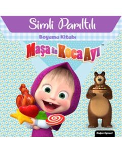 Maşa ile Koca Ayı - Simli Parıltılı Boyama Kitabı