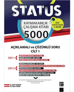 Status Kaymakamlık Çalışma Kitabı 5000 Açıklamalı ve Çözümlü Soru 2 Cilt Takım