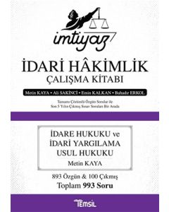 İmtiyaz - İdari Hakimlik Çalışma Kitabı