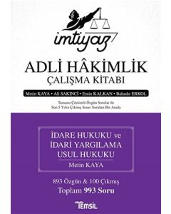 İmtiyaz - Adli Hakimlik Çalışma Kitabı