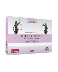 Borçlar Hukuku Genel Hükümler Son Viraj