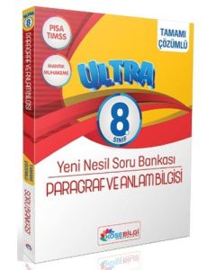 8.Sınıf Ultra Paragraf ve Anlam Bilgisi Çözümlü Yeni Nesil Soru Bankası (Çözümlü)
