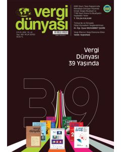 Vergi Dünyası Dergisi Sayı:469 Eylül 2020