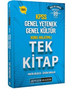 2021 KPSS Genel Yetenek Genel Kültür Konu Anlatımlı Tek Kitap