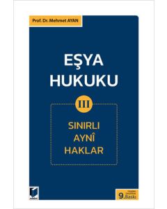 Eşya Hukuku 3
