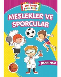 Okul Öncesi Boya-Öğren - Meslekler ve Sporcular 