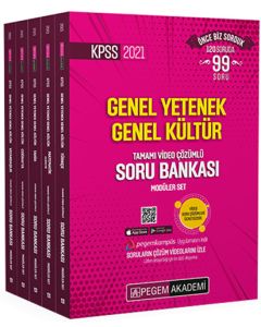 2021 KPSS Genel Yetenek Genel Kültür Tamamı Video Çözümlü Soru Bankası Modüler Set (5 Kitap Takım)