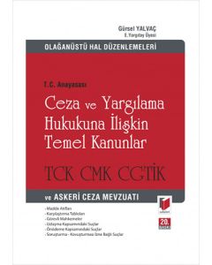 T.C. Anayasası Ceza ve Yargılama Hukukuna İlişkin Temel Kanunlar (Ciltli)
