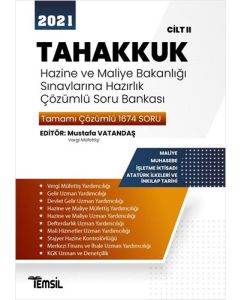 2021 Tahakkuk - Hazine ve Maliye Bakanlığı Sınavlarına Hazırlık Çözümlü Soru Bankası Cilt 2