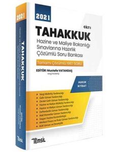 2021 Tahakkuk Hazine ve Maliye Bakanlığı Sınavlarına Hazırlık Cilt 1
