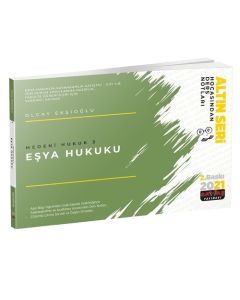 Medeni Hukuk 3 Eşya Hukuku - Hocasından Ders Notları