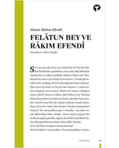 Felatun Bey ve Rakım Efendi