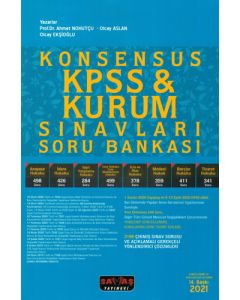 2021 Konsensus KPSS ve Kurum Sınavları Soru Bankası