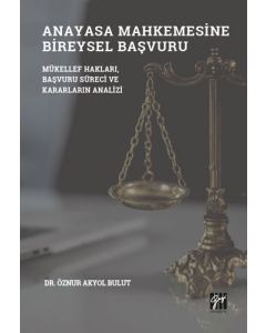 Anayasa Mahkemesinde Bireysel Başvuru
