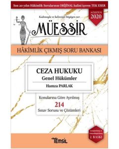 Müessir Ceza Hukuku Genel Hükümler - Hakimlik Çıkmış Soru Bankası 