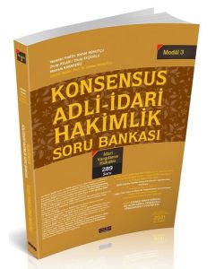 Konsensus Adli İdari Hakimlik İdari Yargılama Hukuku Soru Bankası Modül 3