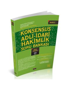 Konsensus Adli İdari Hakimlik İdare Hukuku Soru Bankası Modül 2