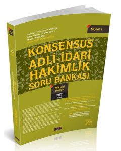 Konsensus Adli İdari Hakimlik Medeni Hukuk Soru Bankası Modül 7