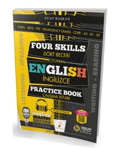 Four Skills English Practice Book - Dört Beceri İngilizce Çalışma Kitabı