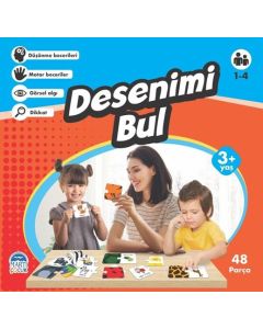 Eğitici Yapboz - Desenimi Bul 3+ Yaş
