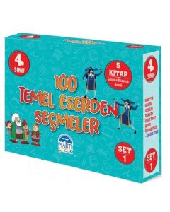 4.Sınıf 100 Temel Eserden Seçmeler Set 1 - 5 Kitap Takım