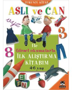 Aslı ve Can ile Görsel Okumalarla İlk Alıştırma Kitabım - Turuncu