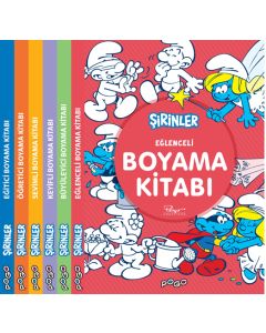 Şirinler Boyama Kitapları Seti - 6 Kitap Takım