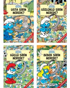 Şirinler Gizli Nesneleri Bul Seti - 4 Kitap Takım