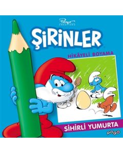 Şirinler - Sihirli Yumurta Hikayeli Boyama