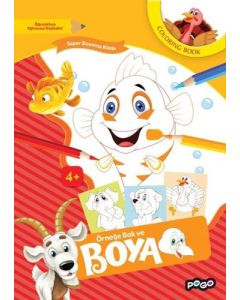 Süper Boyama Kitabı - Turuncu