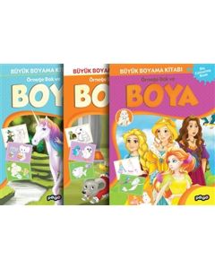 Büyük Boyama Seti - 3 Kitap Takım