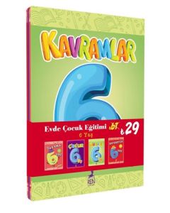 Evde Çocuk Eğitimi Seti 6 Yaş - 4 Kitap Takım