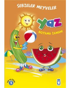 Sebzeler Meyveler - Yaz Boyama Zamanı