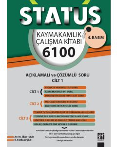 Status kaymakamlık Çalışma Kitabı 6100 Açıklamalı Çözümlü Soru - 3 Cilt Takım