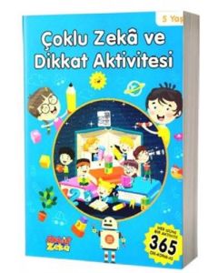 Çoklu Zeka ve Dikkat Aktivitesi 5 Yaş - Mavi Kitap