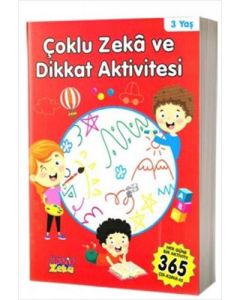 3 Yaş Çoklu Zeka ve Dikkat Aktivitesi - Kırmızı Kitap
