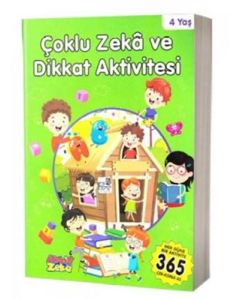 Çoklu Zeka ve Dikkat Aktivitesi 4 Yaş - Yeşil Kitap