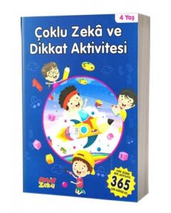 Çoklu Zeka ve Dikkat Aktivitesi 4 Yaş - Mavi Kitap 