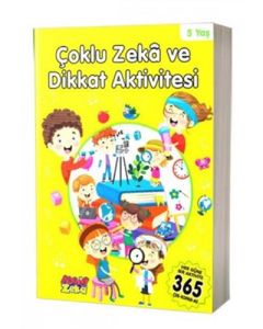 Çoklu Zeka ve Dikkat Aktivitesi 5 Yaş - Sarı Kitap