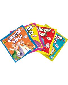 Güçlü Dinozorlar Set - 4 Kitap Takım