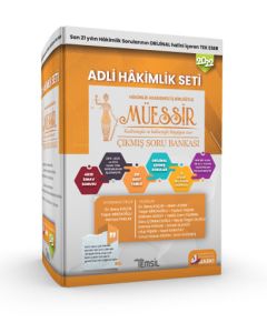 2022 Müessir Adli Hakimlik Seti - Çıkmış Soru Bankası