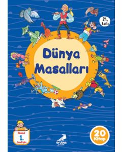 Dünya Masalları Düz Yazılı - 20 Kitap Takım
