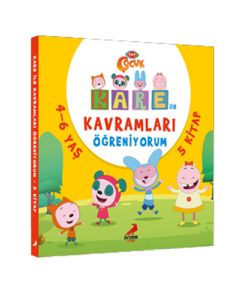 Kare ile Kavramları Öğreniyorum Seti - 5 Kitap Takım