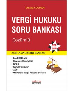 Vergi Hukuku Soru Bankası Çözümlü