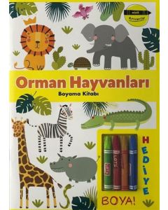 Minik Ressamlar - Orman Hayvanları Boyama Kitabı
