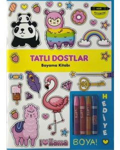 Minik Ressamlar - Tatlı Dostlar Boyama Kitabı 