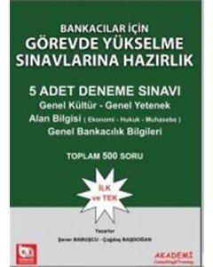Bankacılar İçin Görevde Yükselme Sınavlarına Hazırlık - 5 Adet Deneme Sınavı