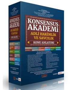 KONSENSUS Akademi Adli Hakimlik ve Savcılık Konu Anlatımı 
